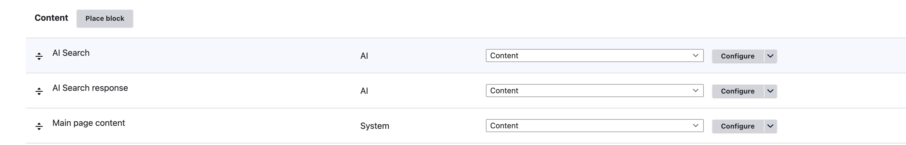 Enable AI Search Block